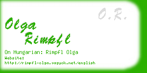 olga rimpfl business card